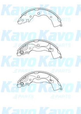 KAVO PARTS bs4410 -  Комплект тормозных колодок